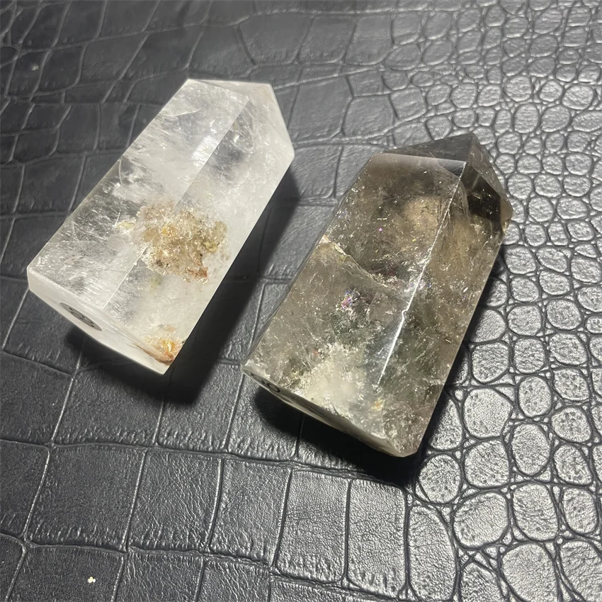 Натуральный камень Хрустальная башня зеленая фантомная палочка точечный декор