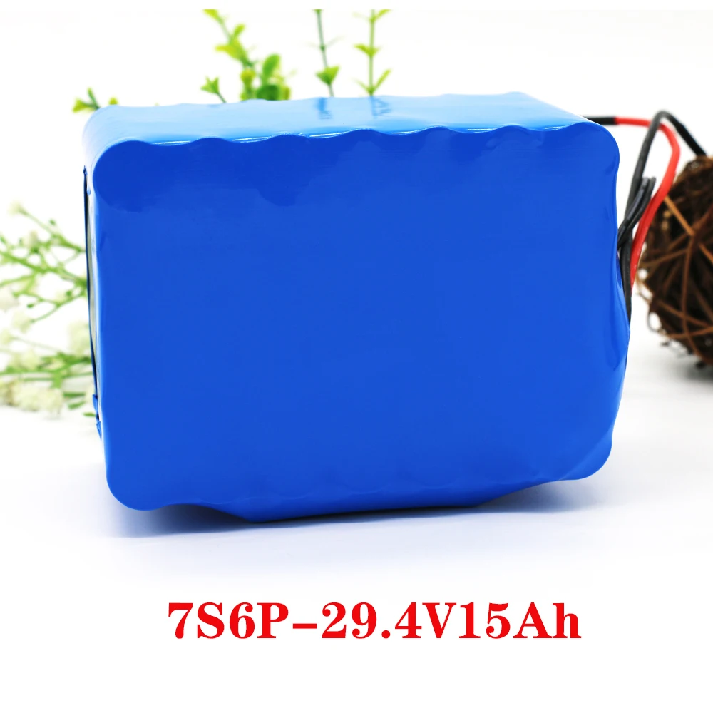 

2020 new 7S6P 24v 15Ah battery pack 250W-500w 29.4V 15000mAh lithium battery for wheelchair electric bicycle free shipping