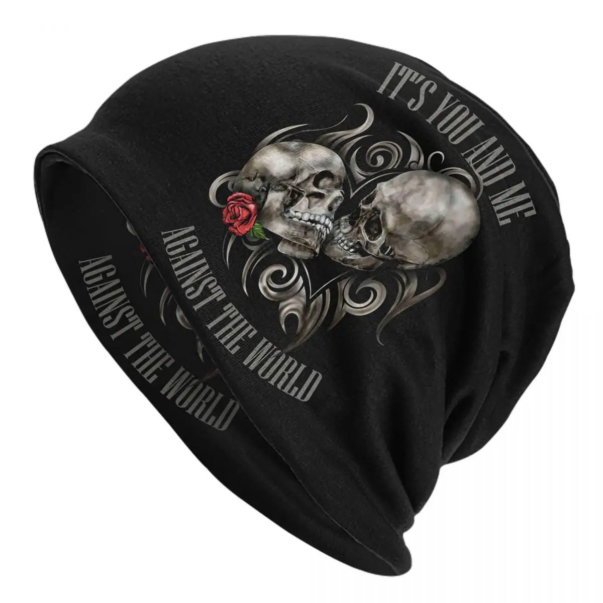 Skulls In Love Adult Men's Women's Knit Hat Keep warm winter knitted hat