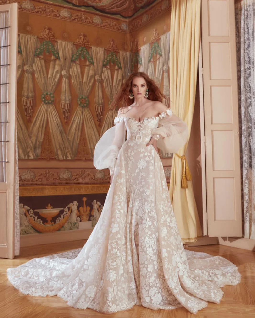 Фото Vestido Novia 2 En 1, демонстрационное платье 2024 De Manga Larga Encaje, свадебное платье, женское элегантное роскошное платье Vestidos Alta Costura на заказ №4