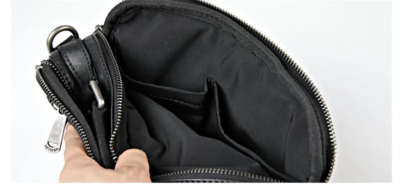 PNDME casual luxury genuine leather men's black messenger bag high quality natural real cowhide outdoor daily shoulder bag