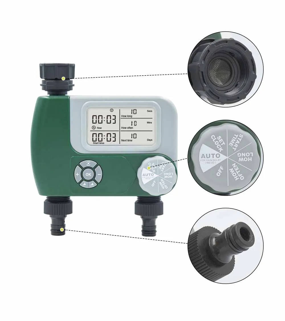 Таймеры для полива сада автоматическая система Дождеватель уличный