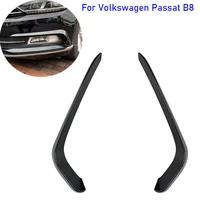 for vw volkswagen passat b8 car accessories front bumper splitter lip spoiler diffuser cover glossy black carbon stickers trim