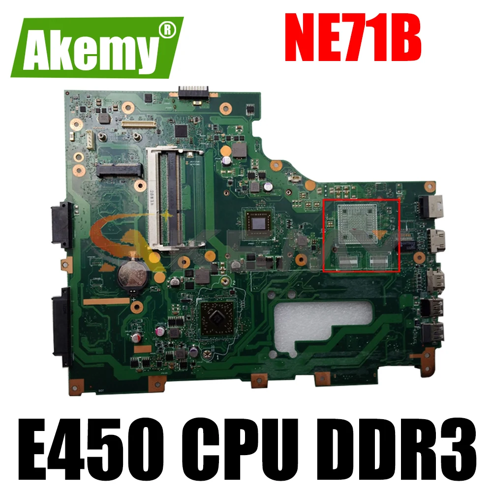 

AKEMY EG70BZ REV 2.1 NBC1U11003 NB.C1U11.003 For gateway NE71B laptop motherboard E450 CPU DDR3