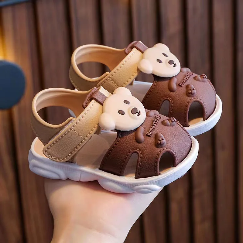

Baby Sandals Summer Style Baotou Leaky Shoes Breathable Sandals Baby 0-1-2-3 Years Old Non-slip Soft Bottom Toddler Shoes