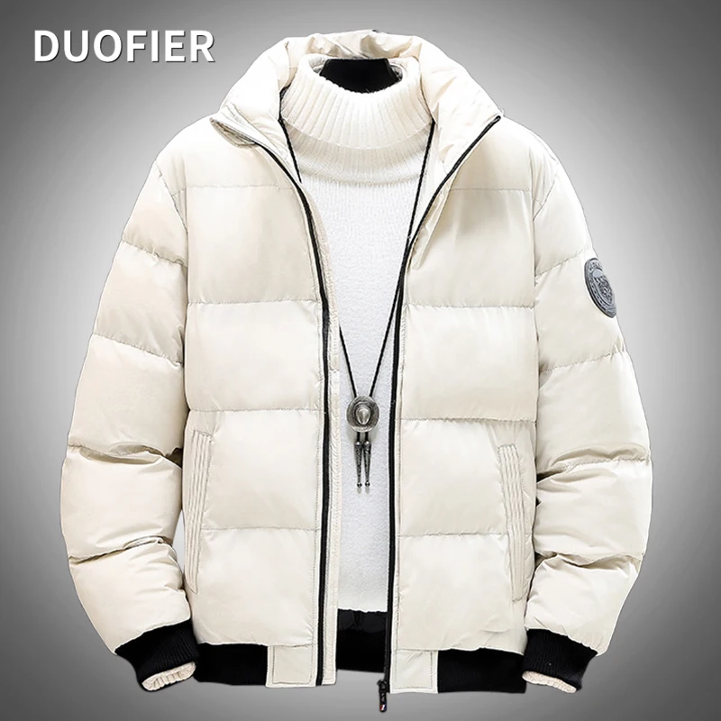 

Men Oversize Thicken Jacket Short Cotton Coats Streetwear Jackets Parka Harajuku Winter Down Jacket Cargo Coat Outwear White 5XL