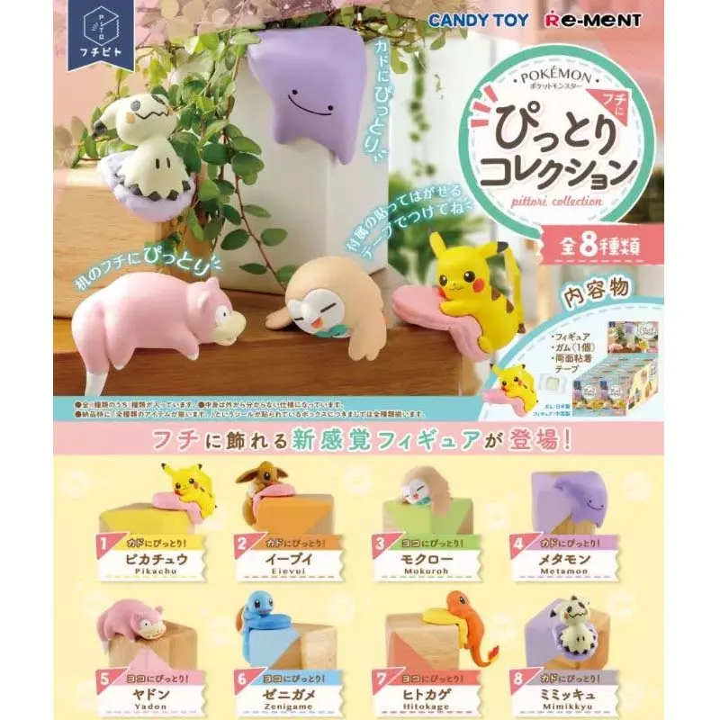 

Japan Anime Pocket Monster Pokemon Kawai Cute Corner Table Corner Decoration Capsule Toys Gashapon Kids Toys