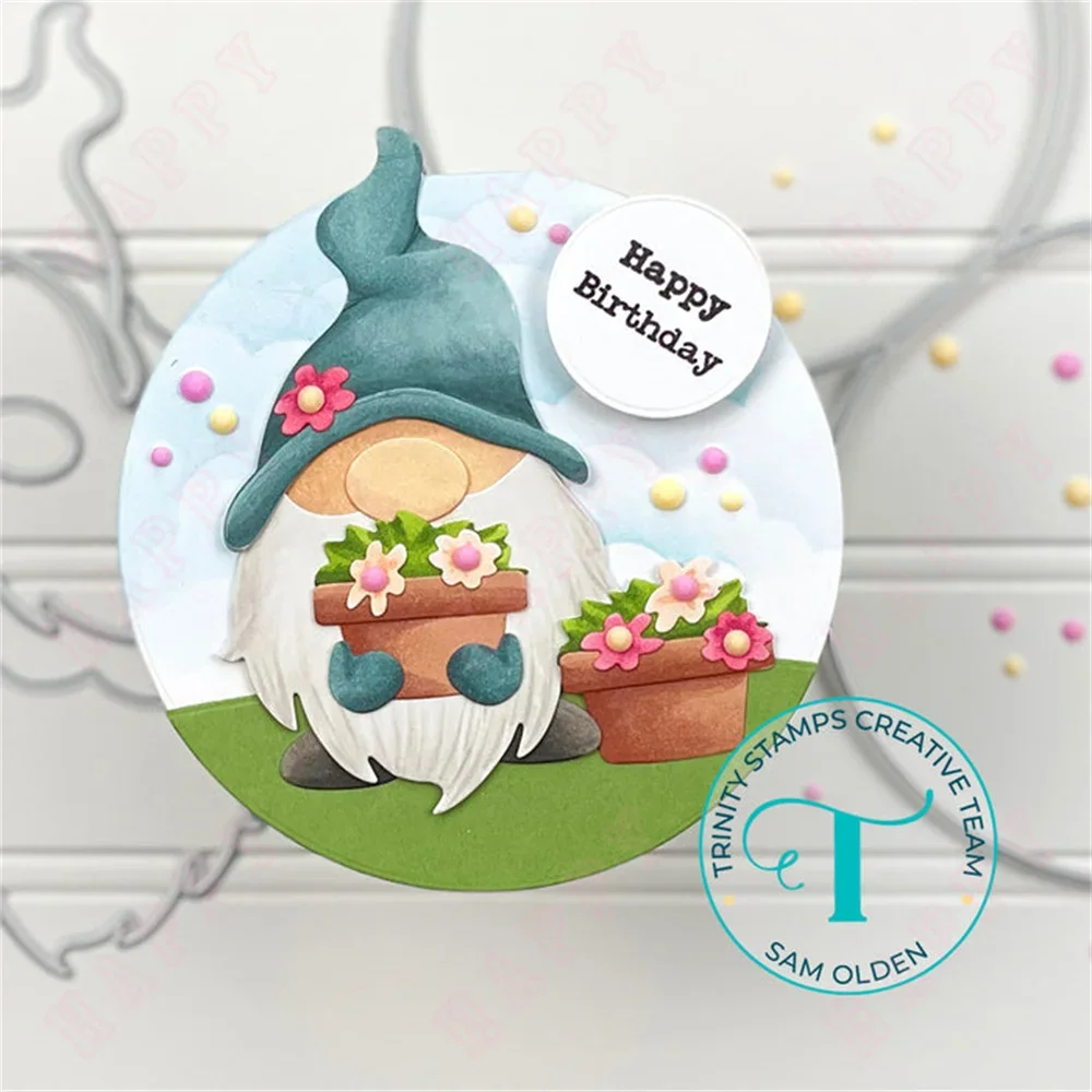 Leprechaun Bunny Rainbow Spring Time Gnome Die Set Металлические пресс-формы для сделай сам