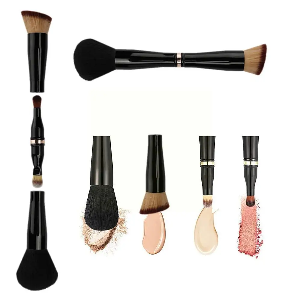 

4 In 1 Makeup Brush Set Concealer Makeup Brush For Foundation Blusher Eye Shadow Double Ended Travel Makeup Brushes G0J9