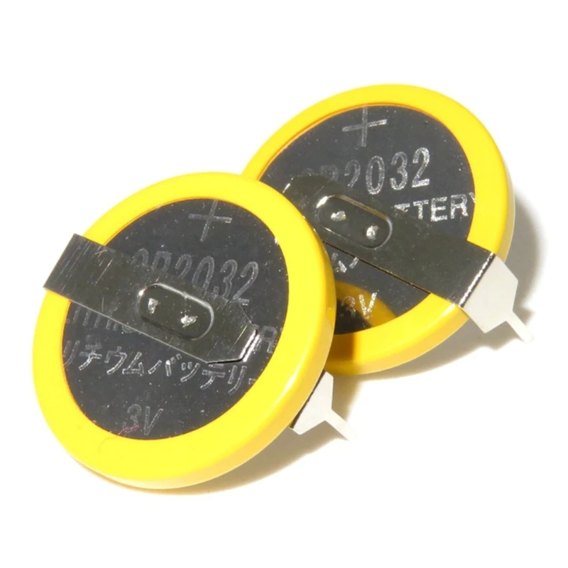 CR2032 Батарея с вкладками и паяльной лапкой батарейки для монет 210 мАч