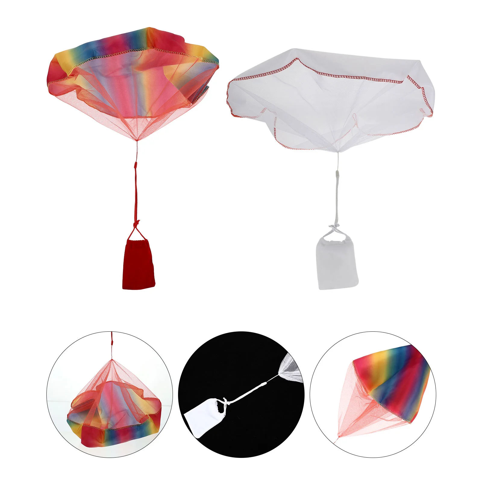 

2pcs Parachute Kids Hand Throw Parachute Outdoor Throwing Toys with Gift Bag