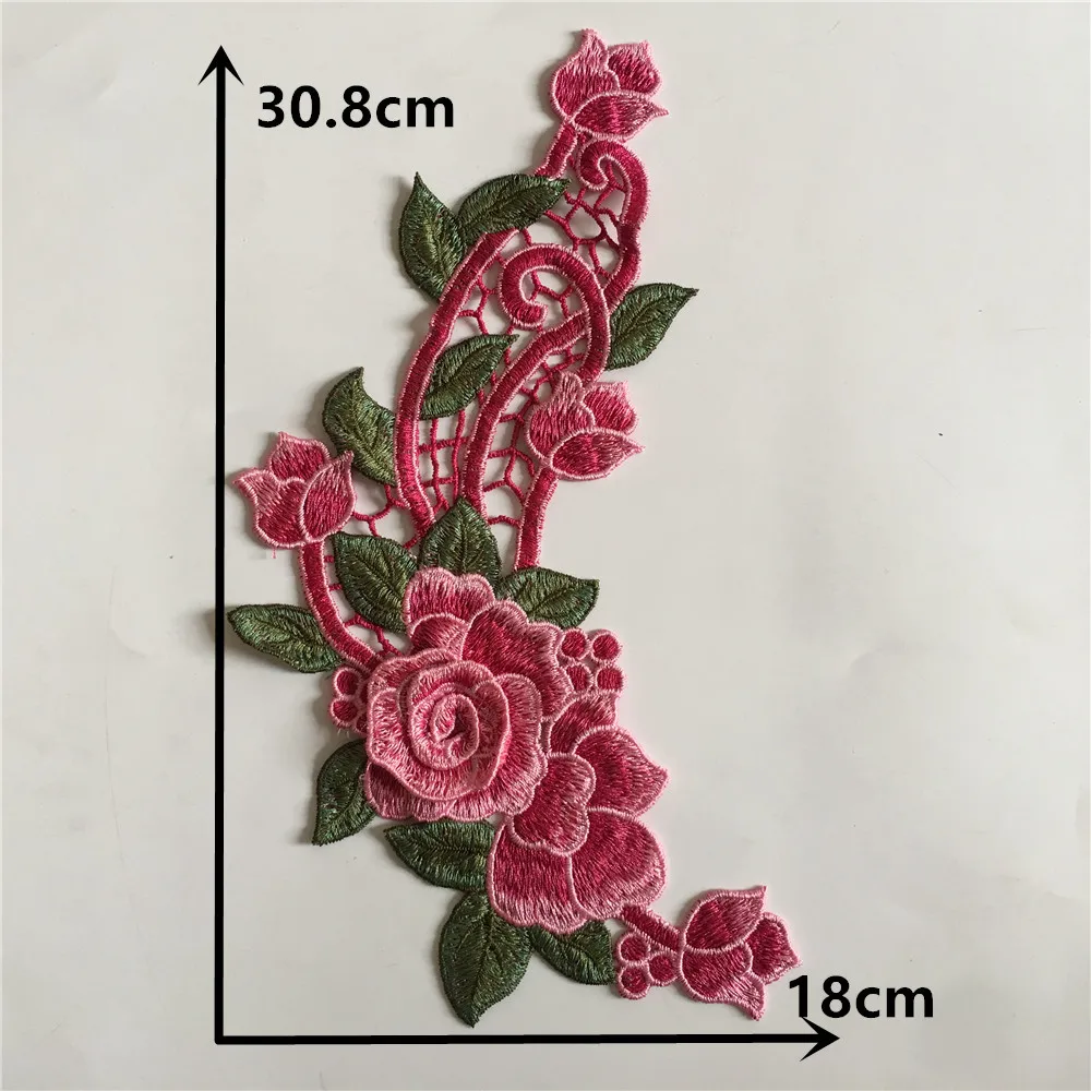 Womens DIY Fabric Flowers Appliques Embroidery Sewing Fake Collar Ladies Summer Patch Dress Blouse Clothing Ornament images - 6