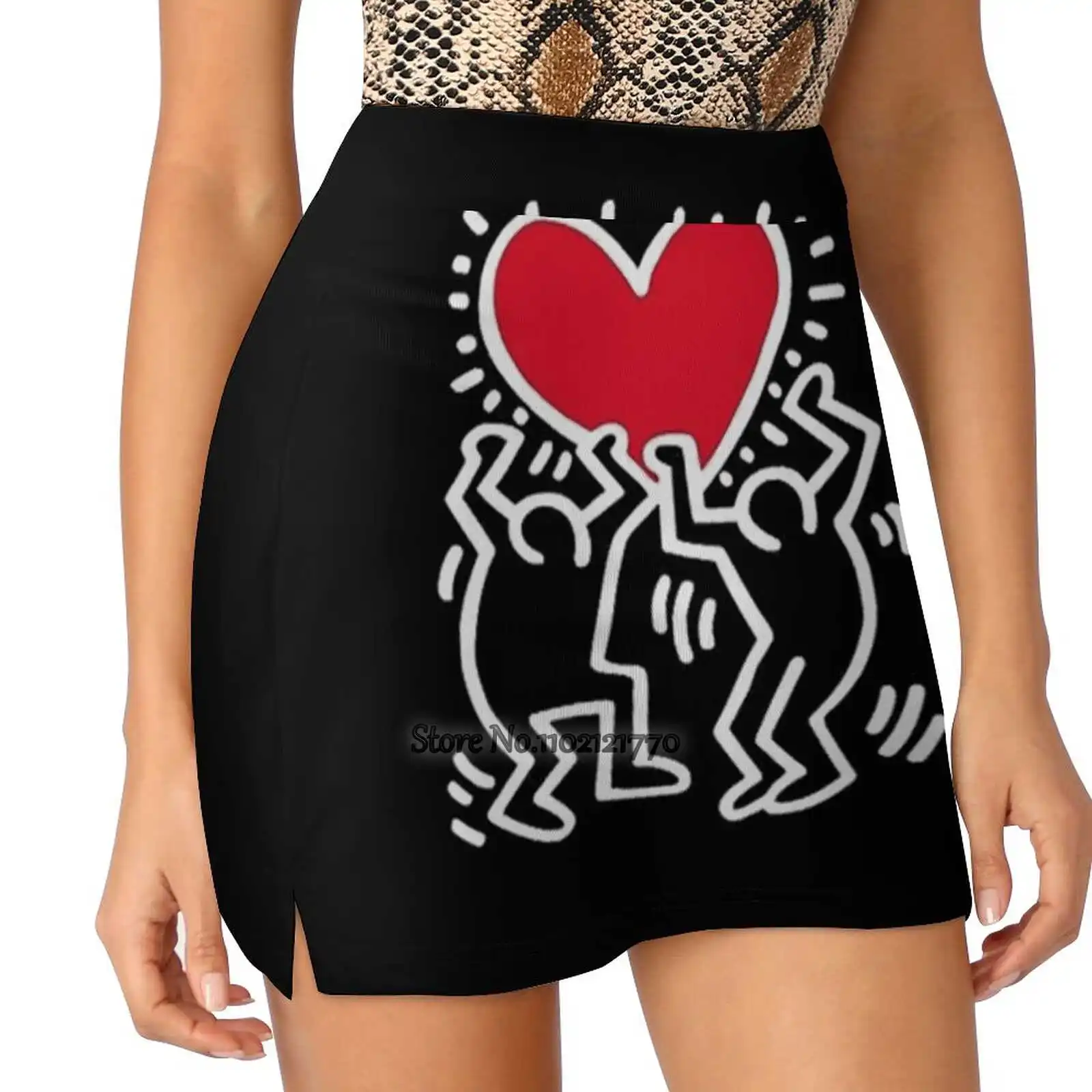 

Женские теннисные юбки Love Valentines, юбка-штаны для гольфа и бадминтона, Спортивная юбка с карманом для телефона, спортивный рюкзак, Leggin Love Rap