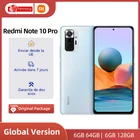 Смартфон Xiaomi Redmi Note 10 Pro, 6 ГБ, 128 ГБ, камера 732 МП, Snapdragon 120G, Гц, AMOLED дисплей, стандарт ЕС