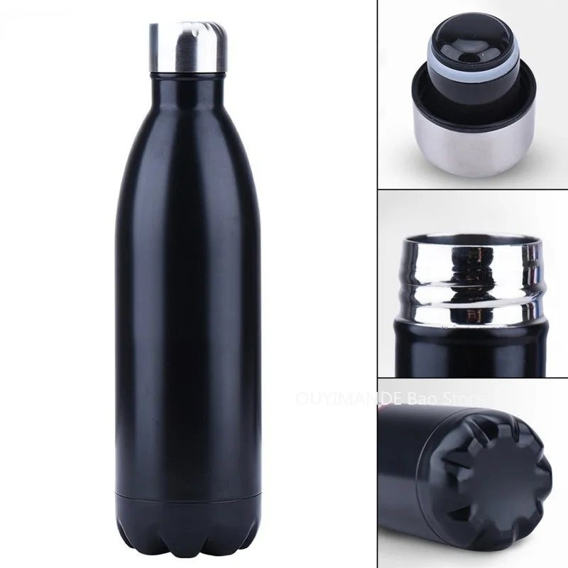 

500ml Stainless Steel Water Bottle For Sport Bottles Double-Wall Insulated Vacuum Flask BPA Free Thermos Cola Water Beer Thermos