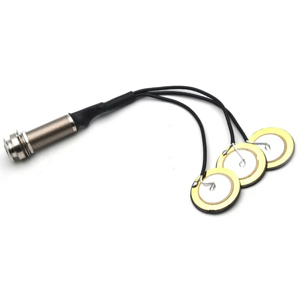 

No Opening Kalimba Piezo Pickup Plastic+metal Transducer 6.35mm Interface
