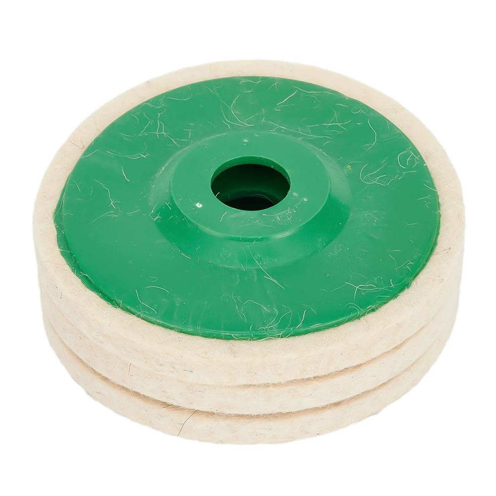 

3pcs 5in Wool Polishing Wheel Buffing Pads For Ceramics Polishing Pad Disc Angle Grinder Abrasive Metal Marble Glass Tools