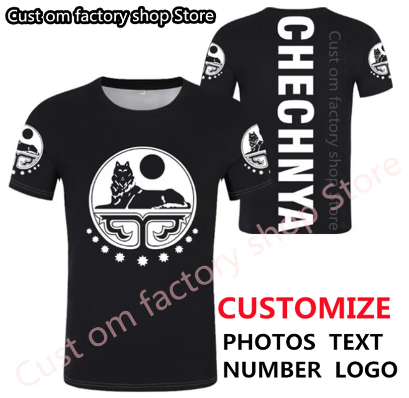 

CHECHNYA Men T-shirt Free Custom Made Flag Word Russian Name Number Grozny T-shirt Rossiya Argun Gudermes Clothes