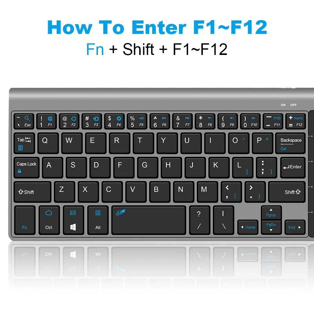 2 4 ГГц мини беспроводная клавиатура с тачпадом портативная офисная USB Air Mouse для Mac