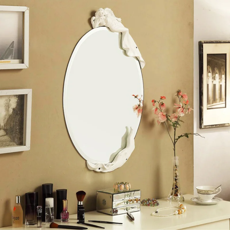 

Decoration Home Decorative Wall Mirrors Aesthetic Room Decor Macrame Makeup Mirror Irregular Shoehorn Espejos Decorativos