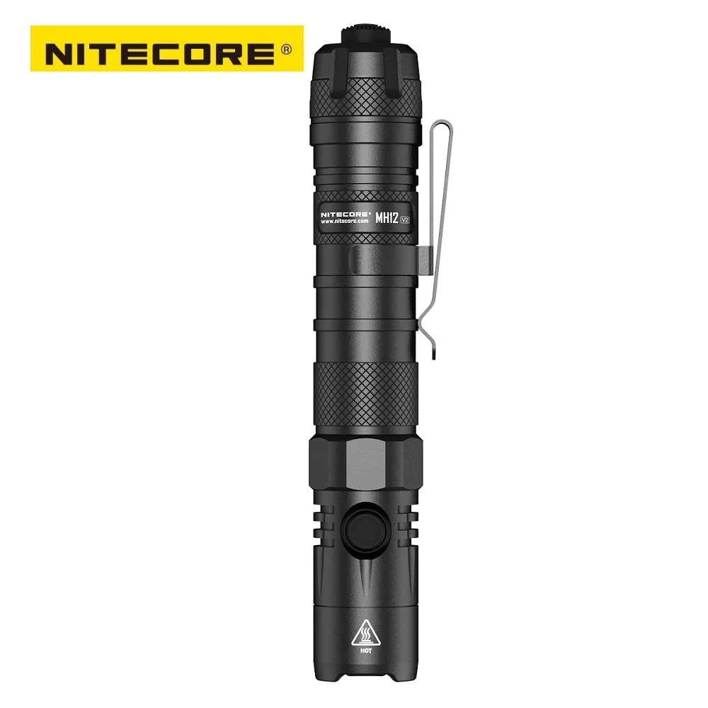 Тактический фонарик NITECORE MH12 V2 1200 люмен Φ V6 USB-C телефон для кемпинга на открытом