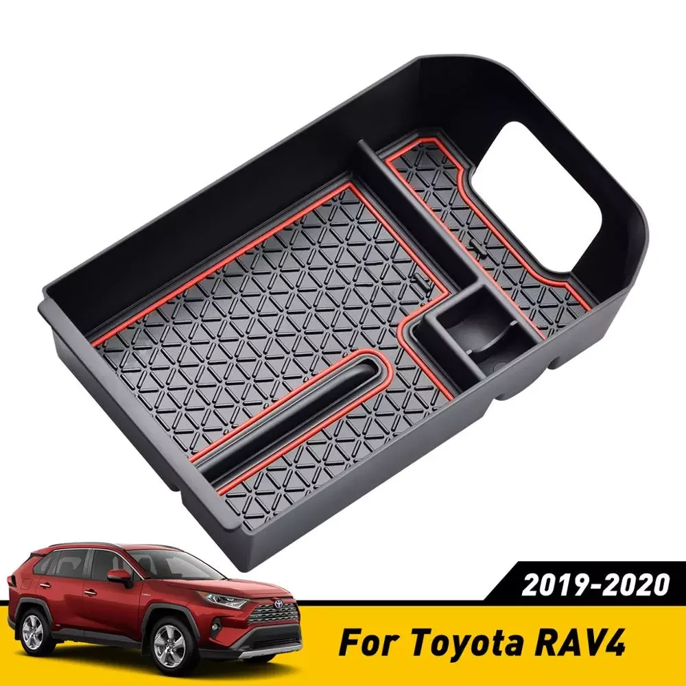 

Подходит для Toyota RAV4 RAV 4 2019 2020 центральный ящик для хранения подлокотник держатель перчаток пластина автомобильный контейнер Органайзер акс...