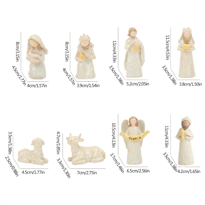 Статуэтка для святой кроватки смоляная католическая религиозная Рождественская