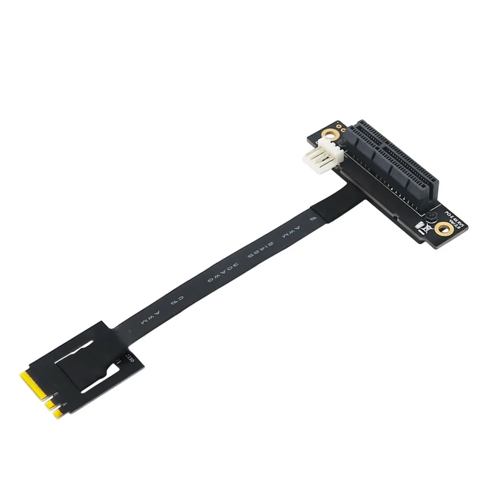 

Кабель PCIE Riser, 270 градусов, M2 NGFF, адаптер для PCI-E 4X, 4P FDD