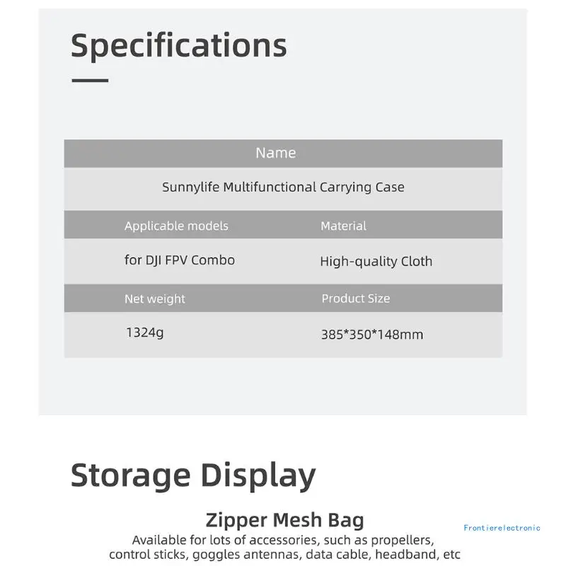 Сумка для хранения портативная сумка очков V2 противоударная на двойной молнии