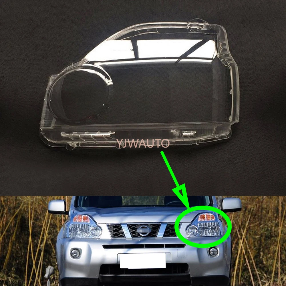 Headlight Lens For Nissan X-Trail 2007~2011 Headlamp Cover Car Light Glass Replacement Auto Shell Projector Lens