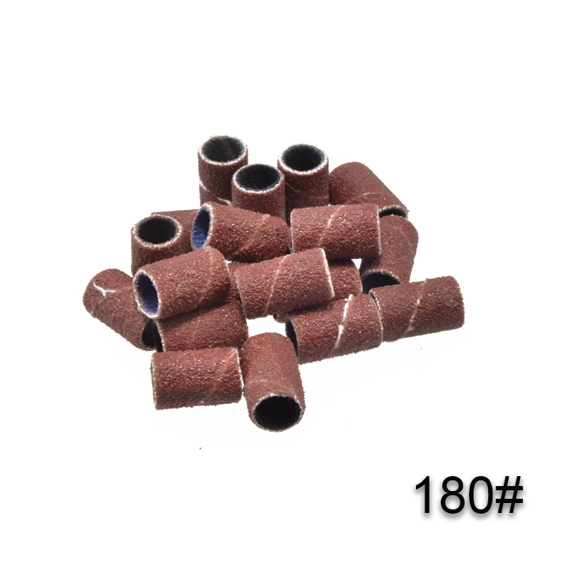 20 шт./упак. 80 #120 #180 # шлифовальные ленты для маникюра и педикюра электрическая