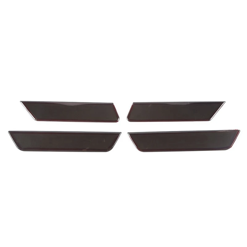 

Car Wheel Eyebrow Light Lamp Decoration Cover Stickers For Chevrolet Camaro 2010-2015 Exterior Accessories ,Smoked Black