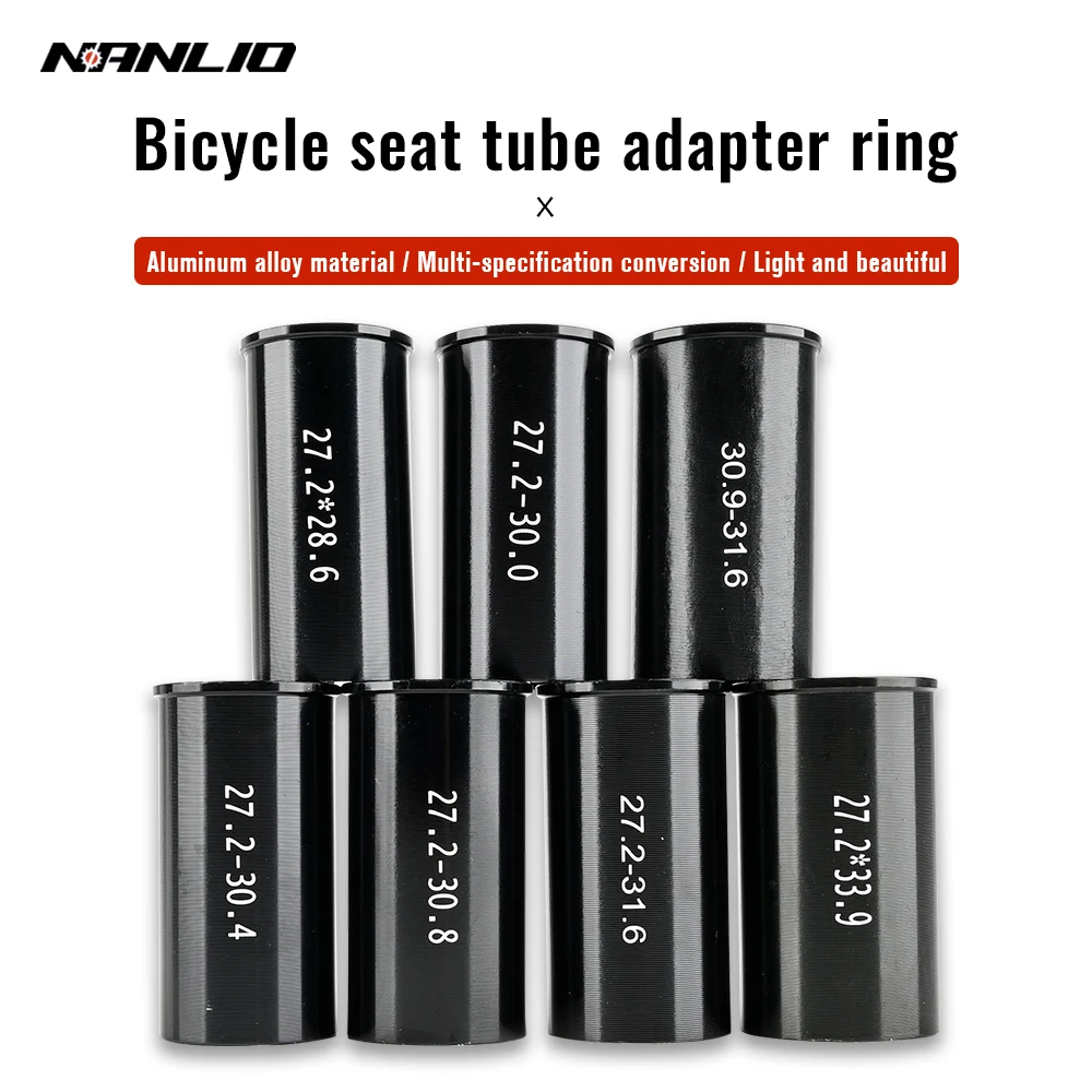 

Aluminum Alloy Bicycle Seatpost Sleeve Convert Seat Post Tube Conversion Adapter 27.2 to 28.6 30.0 30.4 30.8 31.6 33.9mm Diamete