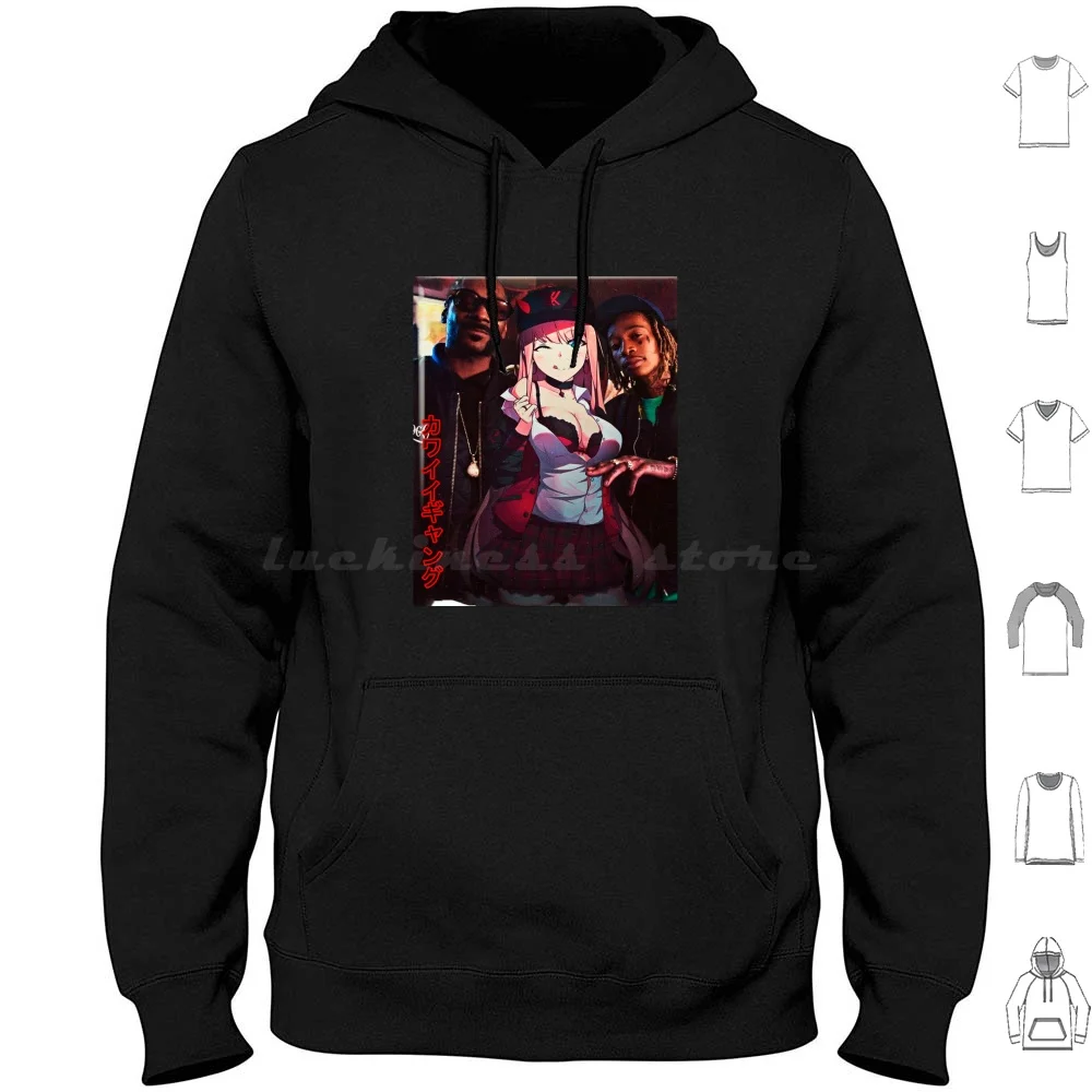 

Zero Two In The Hood Hoodie cotton Long Sleeve Anime Girl Anime Kawaii Anime Kawaii Senpai Anime Edit Zero Two Darling In The