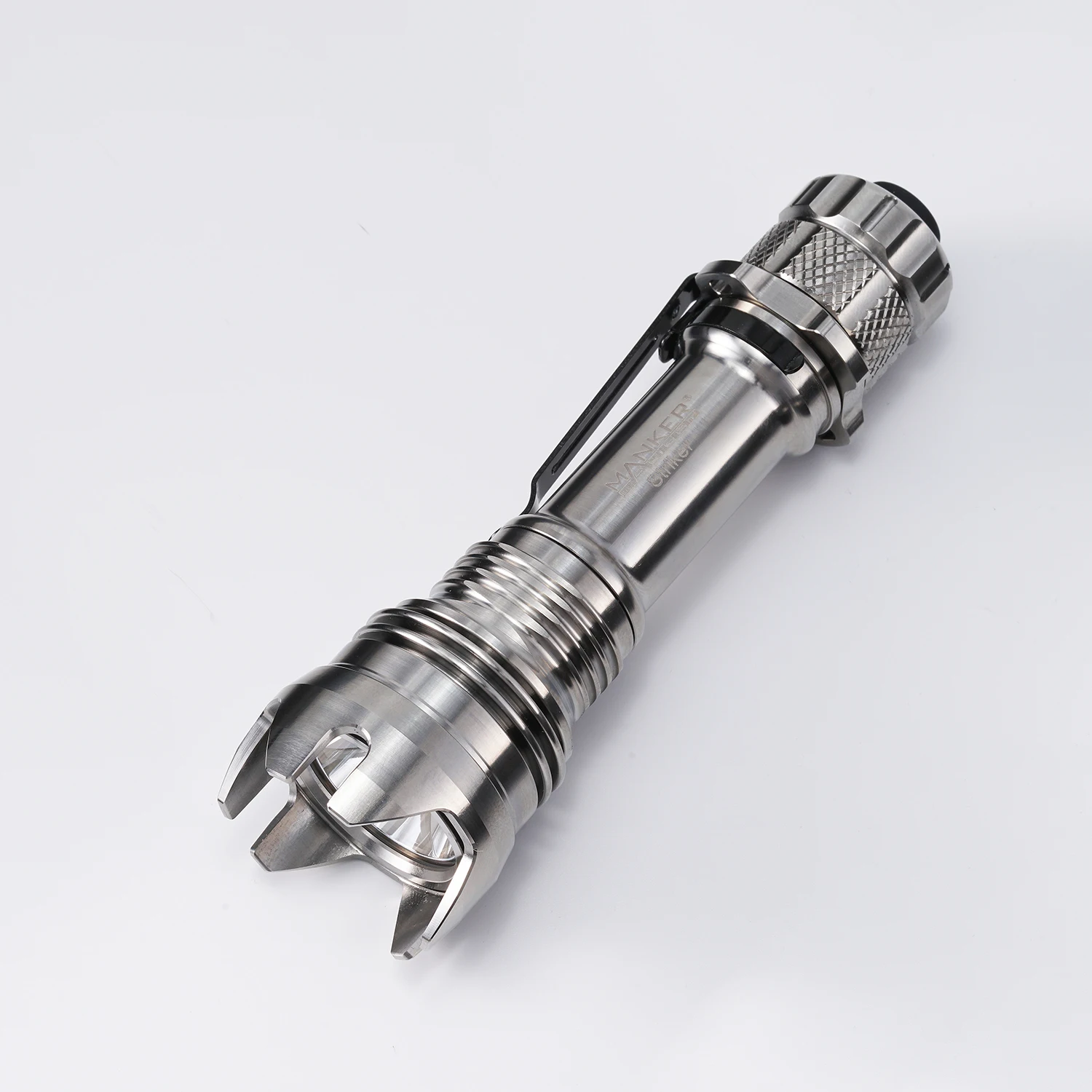 Светодиодный тактический фонарик Mankerlight Striker Titanium TC4, 2300 люмен, Luminus SFT40, EDC + USB-перезаряжаемый аккумулятор 18650