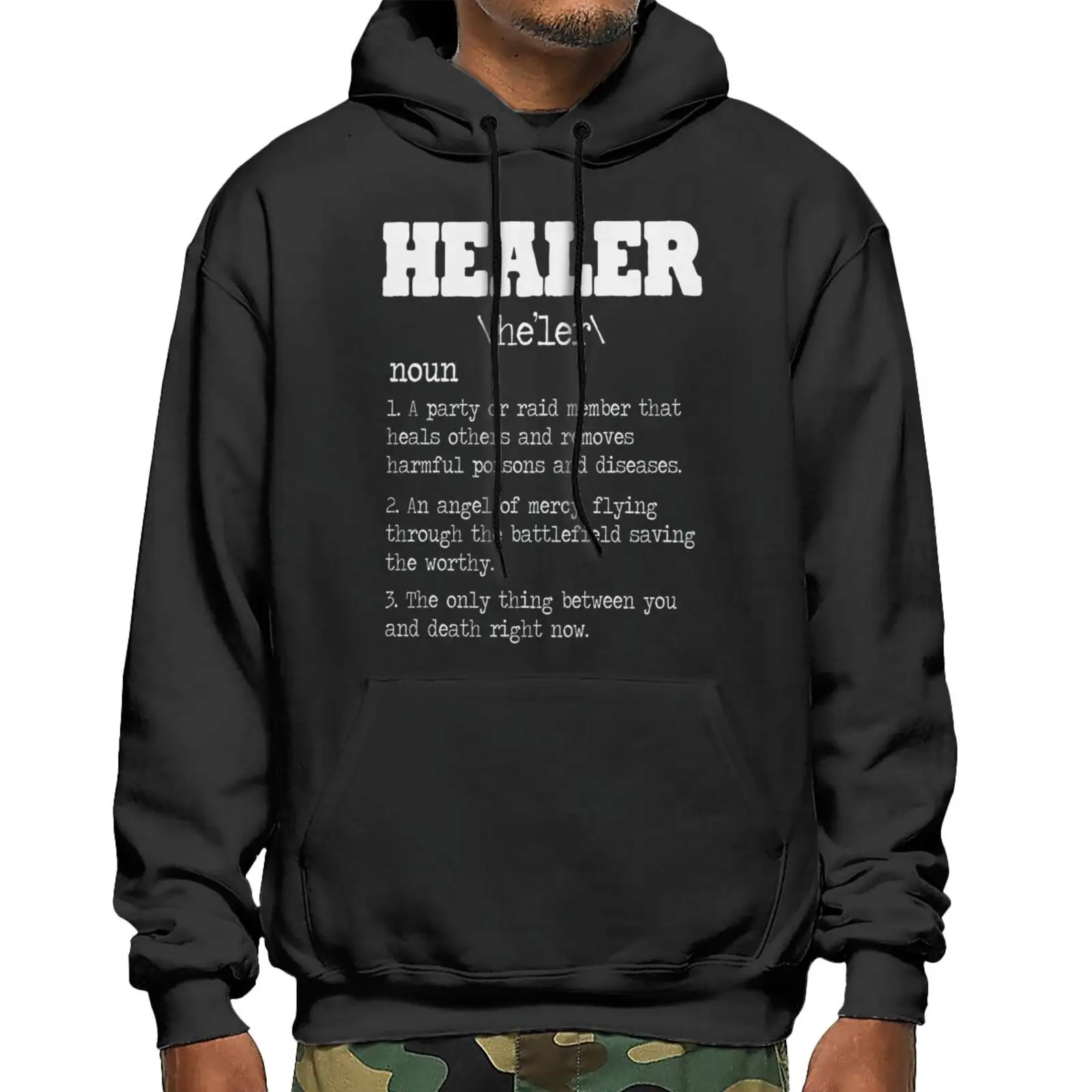 

Healer Rpg Gamer Video Mmorpg Pc Sweatshirts Hoodies Men's Sets Anime Clothes Anime Sweatshirt Sweatshirt Anime Graphic Hoodie