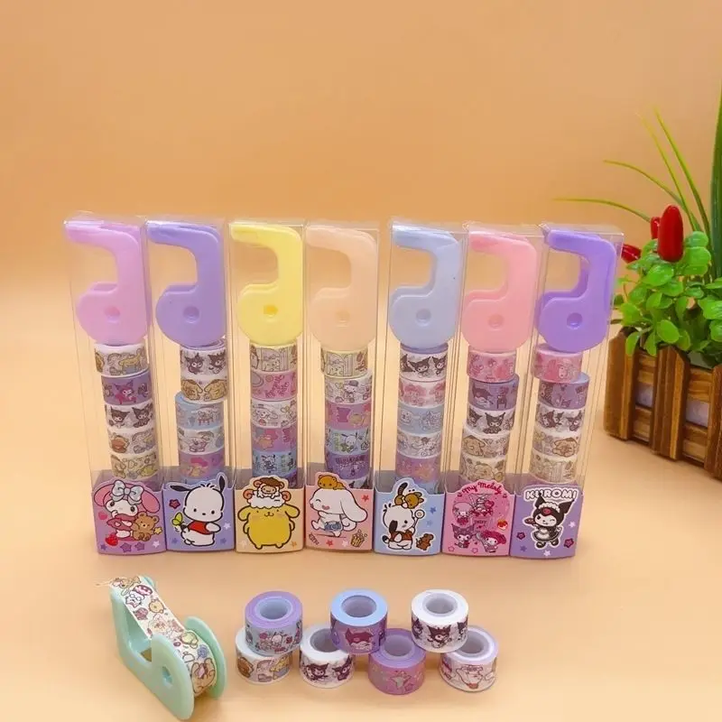8 шт. Kawaii My Melody Cinnamoroll Kuromi Diy декоративная лента Васи аниме Sanrioed милая девушка
