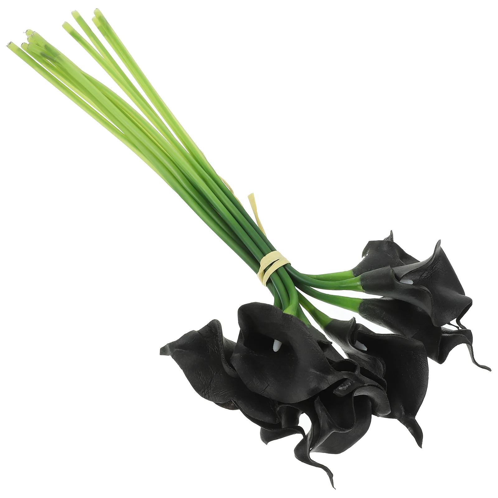 

10 Pcs Artificial Bouquet Black Flowers Cumpleaños Para Faux Pu Living Room Decors Simulation Adorns
