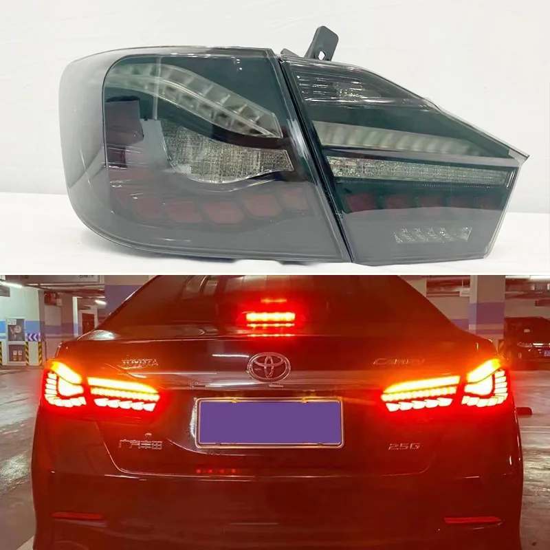 

Светодиодный задний светильник в сборе для Toyota Camry 2012 - 2014 задний ходовой светильник + тормоз + задний фонарь + указатель поворота светодиодны...