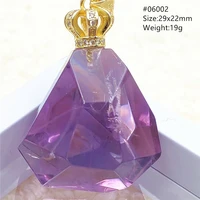 natural amethyst quartz purple faceted pendant cut beads women men carved lavender amethyst quartz rare necklace jewelry aaaaaa