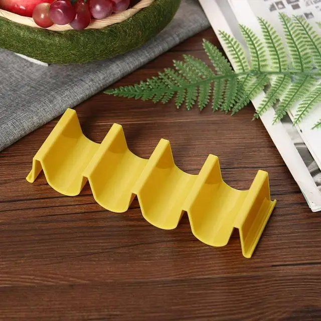 

Tortilla Pancake Shelf Holder Food Grade Silicone Wave Shape Tray Rack Cafes Restaurant Cake Pancake Pallet Rack Pie Bakeware
