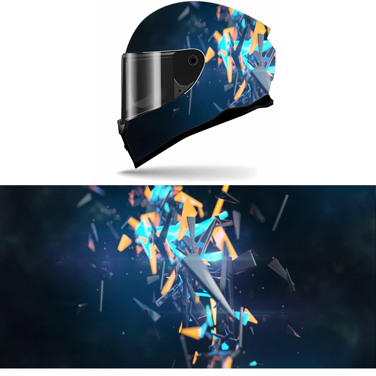 Полосатый полигональный необычный Графический фотоальбом самоклеящийся