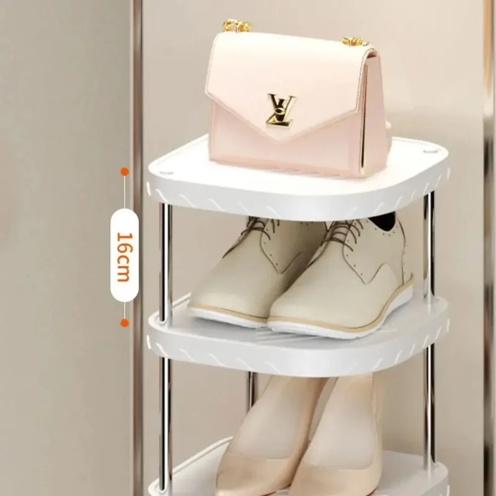 Простая Многоуровневая полка для обуви цельный Вместительный шкаф хранения