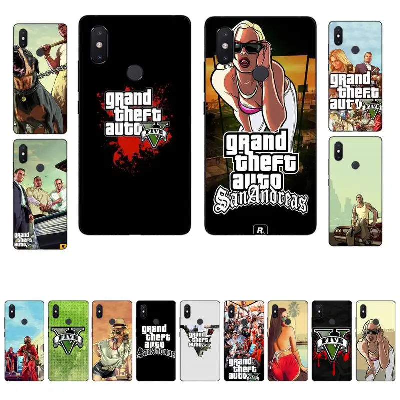 

MaiYaCa rockstar gta 5 Grand Customer Phone Case for Xiaomi mi 8 9 10 lite pro 9SE 5 6 X max 2 3 mix2s F1
