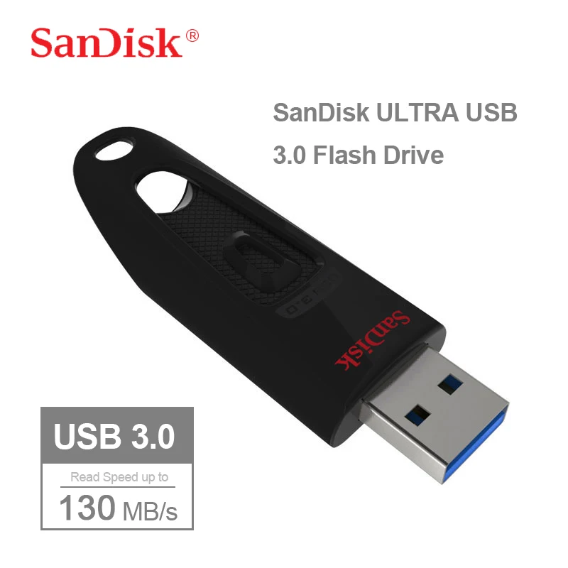Sandisk CZ48 ULTRA USB 3.0 Flash Drive 64GB Pen 16GB 32GB 128GB 256GB USB3.0 Memory Stick Pendrive Read Speed up to 130M/s | Компьютеры и