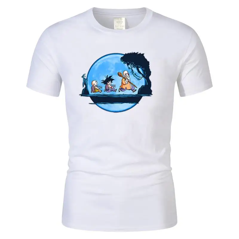 

Summer New Breathable T Shirt Fashion Anime Cartoons Print T-Shirt Simplicity Fashion Clothing O-Neck Cotton Tops Man Camisetas