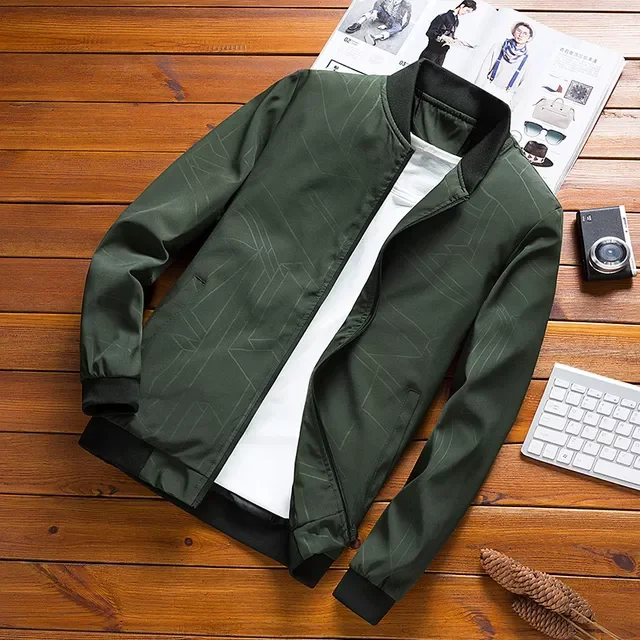 

NEW 2023 Fashion Men Bomber Jacket Casual Thin Slim Baseball Jackets Men Streetwear Hip Hop Windbreaker Zipper Jacket Coat Male