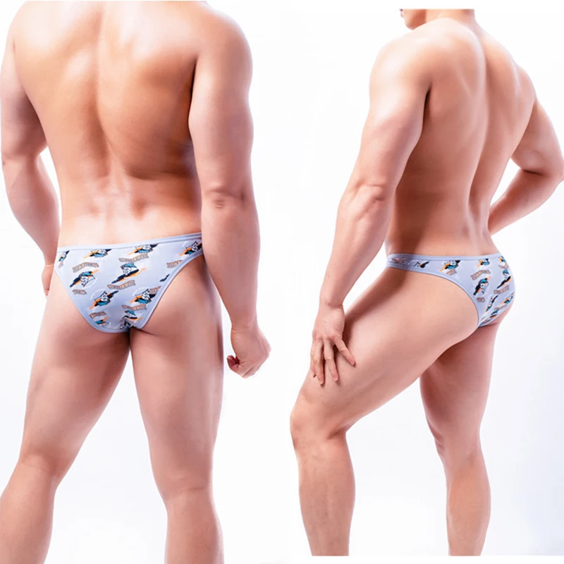 

2023 men's briefs sexy Briefs Print Breathable Male Panties Underpants