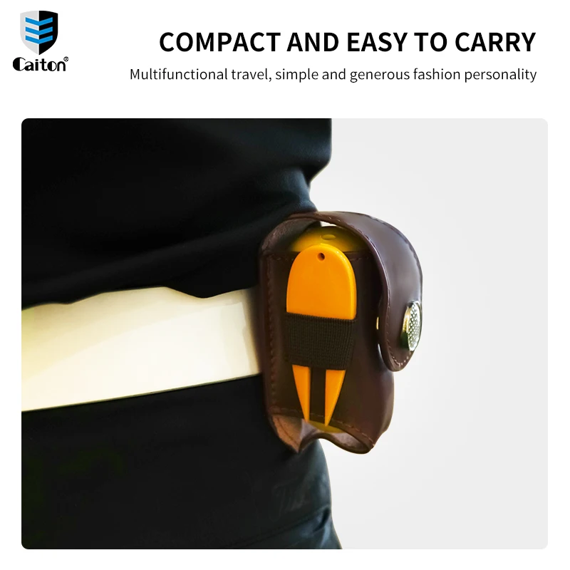 Caiton Golf Leather Waist Bag Gift Set, with Golf Balls, Tees and Green Fork, Perfect for Gifts or Self-use, Golf Accessory