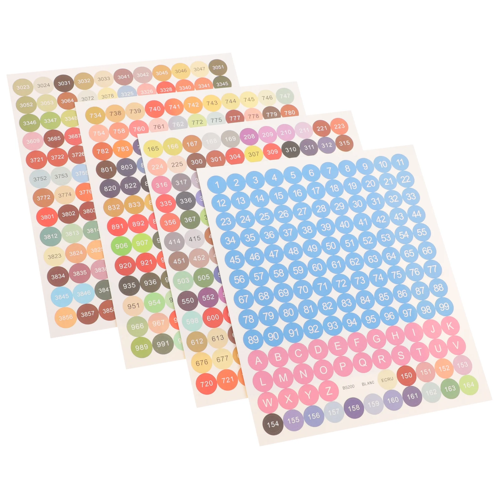 

Colorful Dot Stickers Storage Number Decals Bottle Classification Diamond Painting Labels
